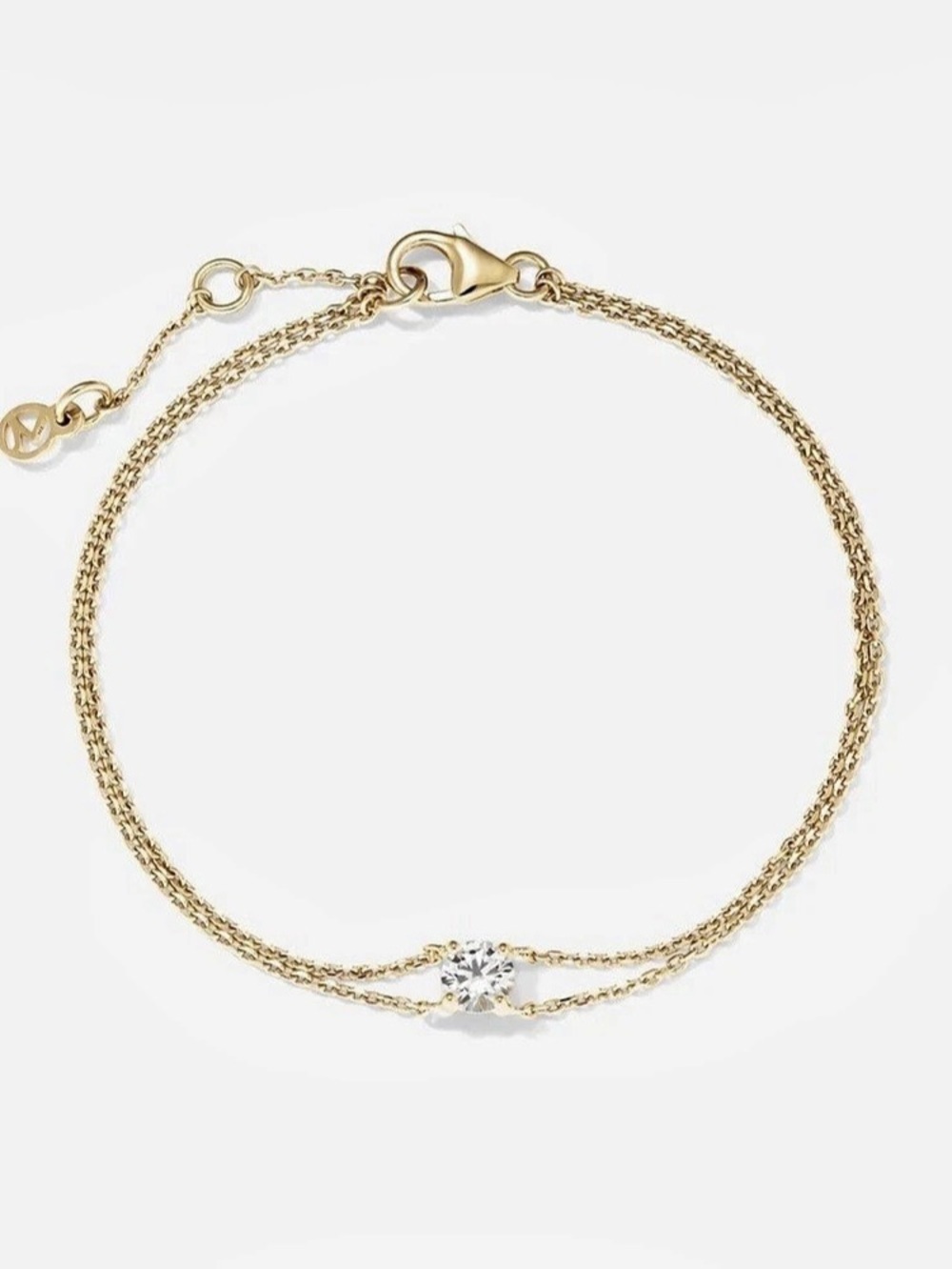 New in Box Mejuri Gold Sapphire Bracelet